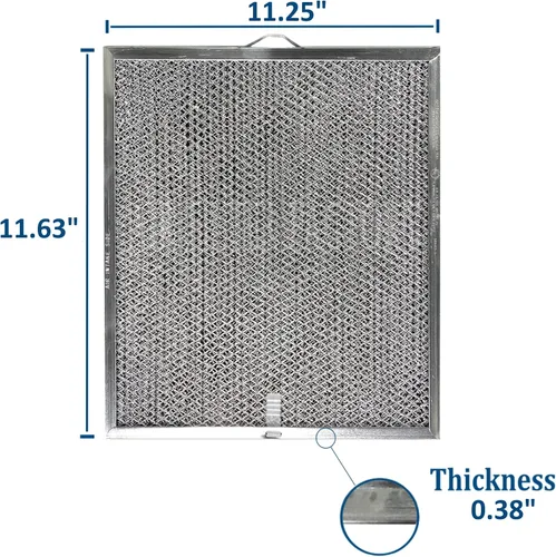 Vista 7 de Air Filter Factory Filtro de campana extractora BPQTF, 99010317, QT2000, WA6500, WA65F, S99010317 Reemplazo para Broan Nutone Aluminio Grasa Malla