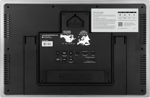 Vista 3 de Reloj MARATHON, modelo CL030025 Jumbo Atomic, de pared, con configuración y ajustes automáticos, con soporte y baterías incluidos