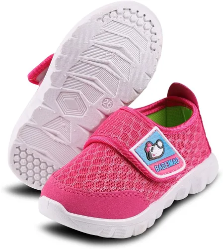 Vista 6 de Myekat Zapatos deportivos para bebés, para niños y niñas, malla transpirable, ligeros, lindos, atléticos, para correr, caminar, zapatos casuales