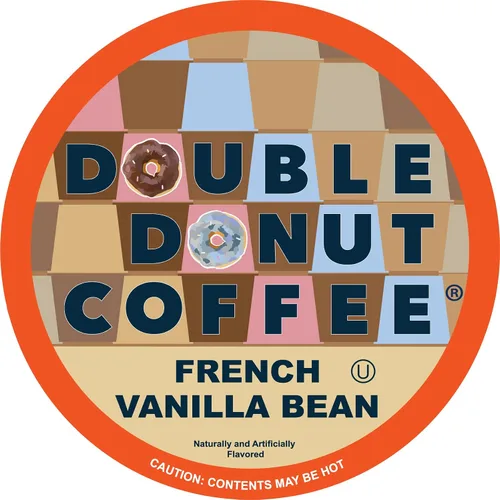 Vista 41 de Double Donut Coffee Cápsulas de Café Half Caff, Cápsulas de Café de Media Cafeína de Porción Individual para Cafeteras Keurig K Cup, Tostado Medio