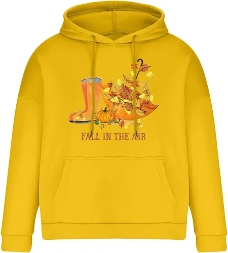 Vista 4 de Shiyingl Fall In The Air - Sudadera con capucha con estampado gráfico de copa de vino, casual, manga larga, divertida, ajustada, a la moda