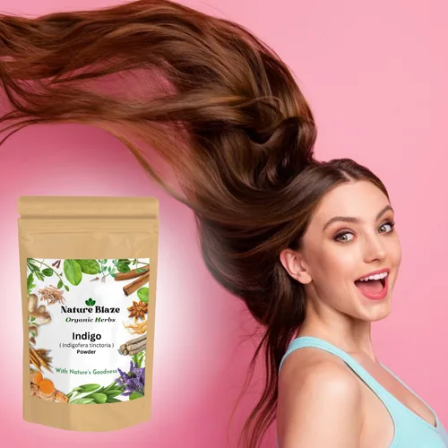 Vista 5 de Polvo índigo para cabello Ideal para cabello negro natural y oscuro, 7.0 onzas (7.05 oz 0.4 libras)