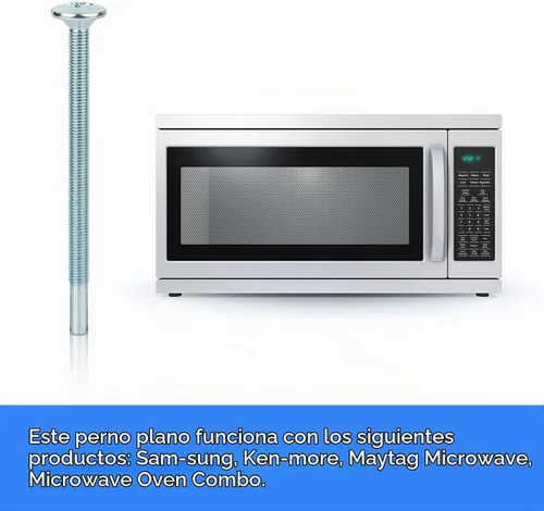 Vista 4 de DE60-20066A 2079902 Kit de montaje de microondas Pernos de montaje de microondas Tornillos de instalación del horno Tornillos planos Compatible