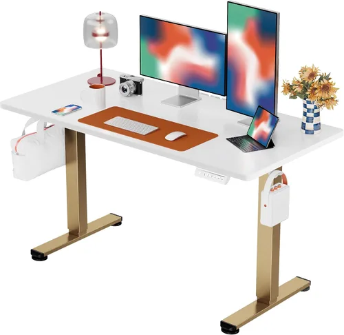 Vista 56 de ErGear - Escritorio eléctrico de pie ajustable de 31 x 19 pulgadas, color negro Smooth Height Adjustment, 4 Memory Presets, One-Touch Control