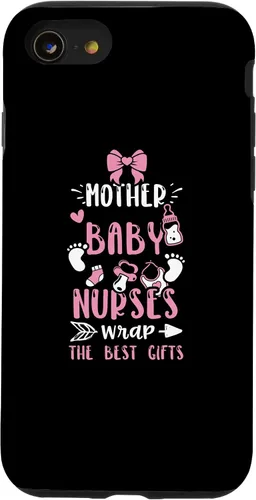 Vista 13 de iPhone 15 Nurse: Mother Baby Nurses Wrap The Best Gifts - Funda para bebé niña
