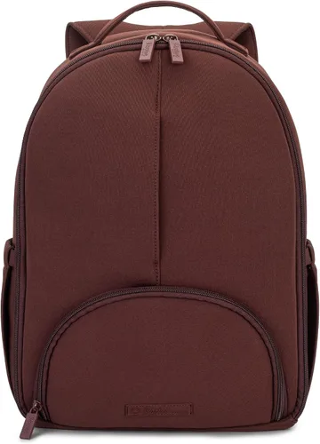 Vista 9 de Parker Baby Drift Mochila de neopreno Lite Pequeña mochila de neopreno para pañales con bolsillos aislados y correas para cochecito, Negro, Moderno
