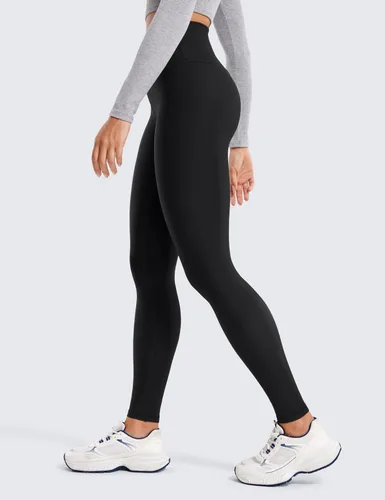 Vista 5 de CRZ YOGA Leggings con forro polar de 28 pulgadas, térmicos, casuales, para entrenamiento, yoga, pantalones de longitud completa, cálidos