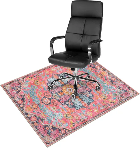 Vista 30 de Anidaroel Alfombra para Silla de Oficina para Piso de Madera Dura, Protector para Silla con Ruedas de 36"x48", Alfombra para Computadora