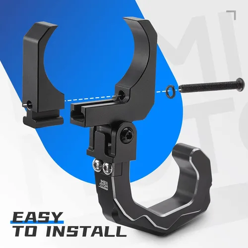 Vista 7 de KEMIMOTO - Gancho de aluminio para casco de UTV para auriculares para barra de rollo de 1.6 a 2 pulgadas Compatible con Polaris RZR Ranger, Can Am