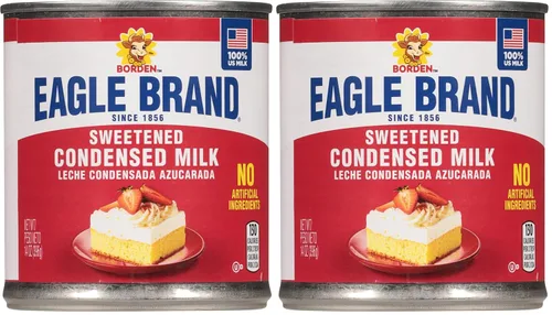 Vista 13 de Eagle Brand Leche condensada endulzada de 14 onzas, ideal para flan, cocinar, hornear, bebidas, postres, helados, sin ingredientes artificiales, sin