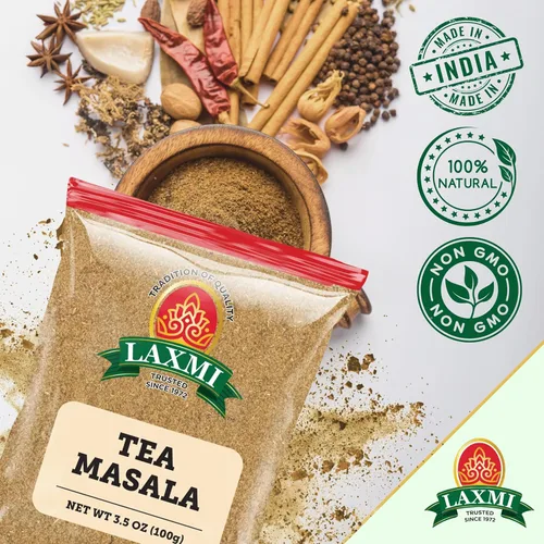 Vista 3 de Laxmi Masala - Té natural tradicional indio Masala - 3.5 oz (100 g)
