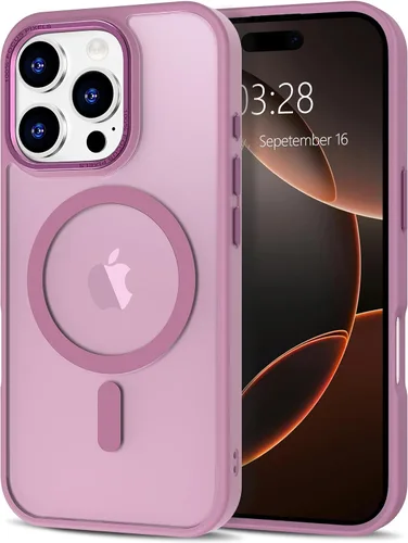 Vista 184 de Anuck - Funda magnética para iPhone 11 compatible con MagSafe, carcasa trasera mate translúcida dura, borde de TPU, delgada, resistente a impactos