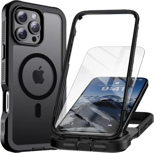 Vista 41 de Magnetic for iPhone SE 3rd&2nd Case with Screen Protector-Army Green