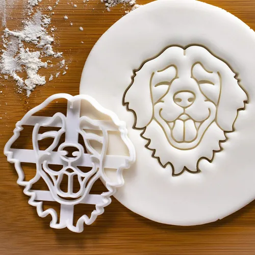 Vista 6 de Juego de 2 cortadores de galletas Golden Retriever (Diseños: Cara y Cuerpo), 2 piezas - Bakerlogy