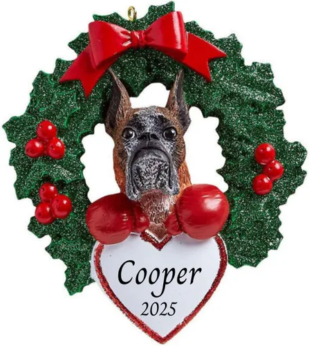 Vista 10 de Adornos personalizados para árbol de Navidad 2025 para mascotas, Chihuahua con corona, recuerdo para los amantes de los perros de los cachorros