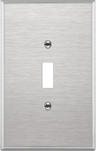 Vista 19 de ENERLITES Placa de pared metálica para interruptor de luz de palanca, cubierta de interruptor de acero inoxidable, resistente a la corrosión