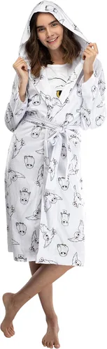 Vista 2 de Harry Potter Hedwig Owl - Albornoz de peluche para mujer