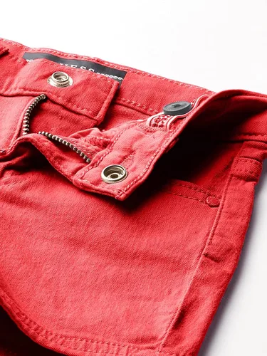 Vista 3 de GUESS Pantalón corto de mezclilla elástico con 5 bolsillos para niña