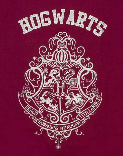 Vista 4 de Harry Potter Hogwarts - Pijama de pierna larga o corta con estampado de purpurina para niña