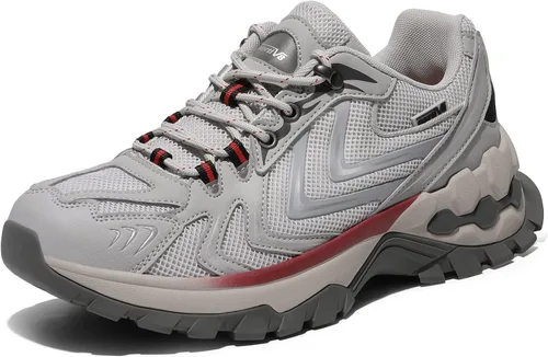 Vista 3 de NORTIV 8 Polar Bear Series - Zapatos de senderismo transpirables para hombre, ligeros, para senderismo, senderismo, agarre extra, antideslizantes