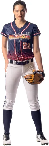 Vista 7 de Champro Girls Tournament Traditional Low-Rise Softball Pants with Braid