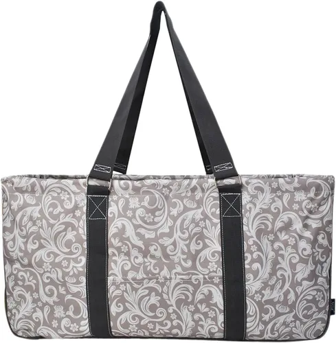 Vista 85 de NGIL Bolsa de comestibles reutilizable extra grande plegable de gran tamaño para comestibles, almacenamiento, picnic, playa, Estampado