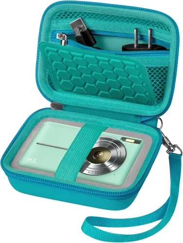 Vista 18 de Estuche protector y de transporte para cámara digital, AbergBest 21 megapíxeles 2.7" LCD recargable HD/Kodak Pixpro/Canon PowerShot ELPH 180/190