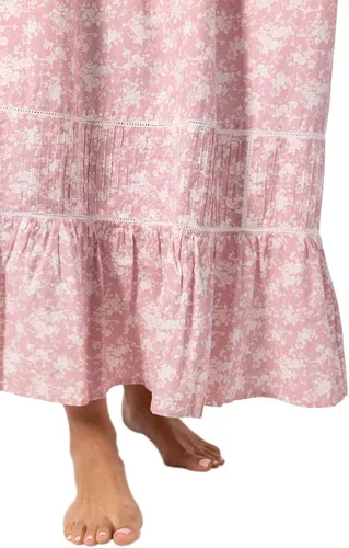 Vista 4 de The 1 for U Naomi - Camisones sin mangas 100% algodón para mujer, talla XS, 3X Rosa Floral