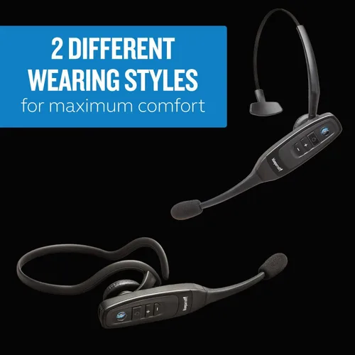 Vista 4 de BlueParrott C400-XT – Auriculares Bluetooth con control por voz, sonido líder en la industria con largo alcance inalámbrico, cancelación de ruido
