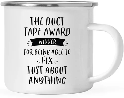 Vista 40 de Andaz Press Taza de café de acero inoxidable de 11 onzas con diseño de fogata, regalo divertido para compañero de trabajo, ganador del premio