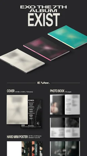 Vista 2 de EXO EXIST 7th Album Contents+Photocard+Tracking Sealed PhotoBook SET A+B+C
