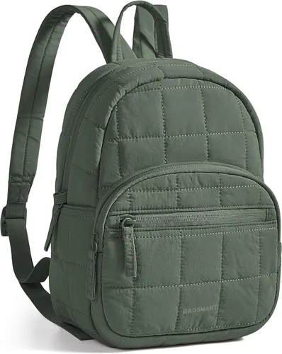 Vista 11 de BAGSMART Mochila de viaje para mujer, mochila universitaria para laptop de Negro