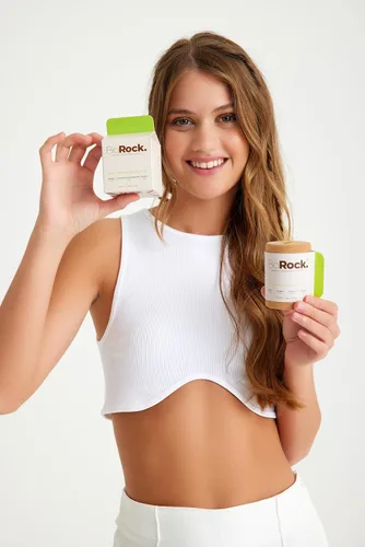 Vista 2 de Biorock Crystal Natural - Recambio de desodorante sin perfume de plástico y aluminio, desodorante en barra de sal para mujeres y hombres, ecológico