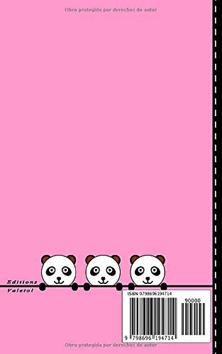 Vista 2 de Porque amo el panda Cuaderno de reglas para recordarlo todo - Cuaderno de escritura - ayuda para la memoria - pequeño tamaño 5x8 pulgadas