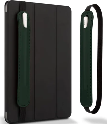 Vista 13 de Goospery Soporte para lápices compatible con Apple Pencil (1ª y 2ª generación) Funda de piel sintética, accesorios de bolsillo, banda elástica, Negro