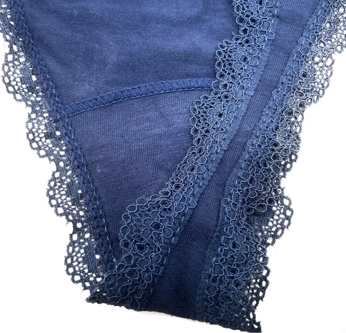 Vista 7 de Ropa interior posparto de cintura alta y bragas de maternidad para mujer tanga de algodón de encaje retro