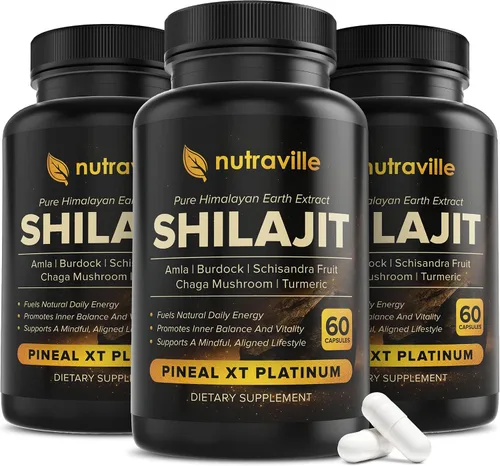 Vista 8 de Pineal XT Platinum – Suplemento puro de Shilajit del Himalaya – Apoya la energía, la salud del cerebro y la memoria – Descalcificación rápida