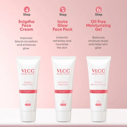 Vista 8 de VLCC Kit facial Party Glow de 60 gm