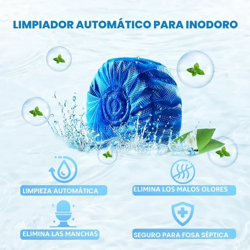 Vista 2 de Msvvko Limpiador para inodoro, tabletas limpiadoras automáticas para la cisterna del inodoro, tabletas azules para inodoro para desodorizar