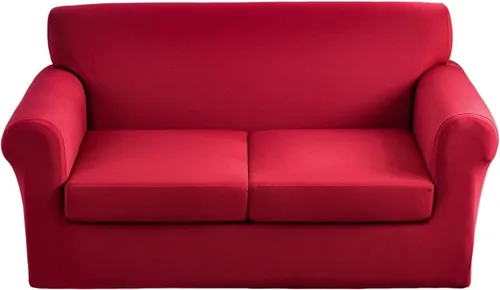 Vista 35 de Fundas elásticas para sofá de 1/2/3 cojines, funda estampada con fundas de cojín de asiento separadas, fundas de sofá lavables, protector de muebles