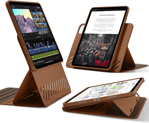 Vista 14 de ESR Funda para iPad Pro de 11 pulgadas (2022/2021/2020/2018, 4.ª/3.ª/2.ª/1.ª generación), cubierta magnética desmontable, soporte ajustable
