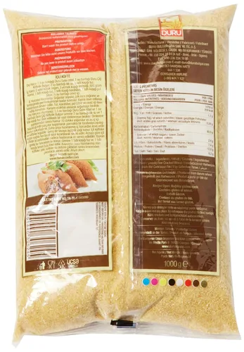 Vista 2 de Duru Jerish (trigo fino agrietado), 35.2 onzas (35.27 oz), bayas de trigo, 100% natural y certificado, alto en fibra y proteínas, sin OMG, ideal