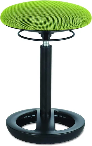 Vista 8 de Safco Twixt - Silla de asiento con movimiento activo, soporte ergonómico, altura ajustable, malla negra