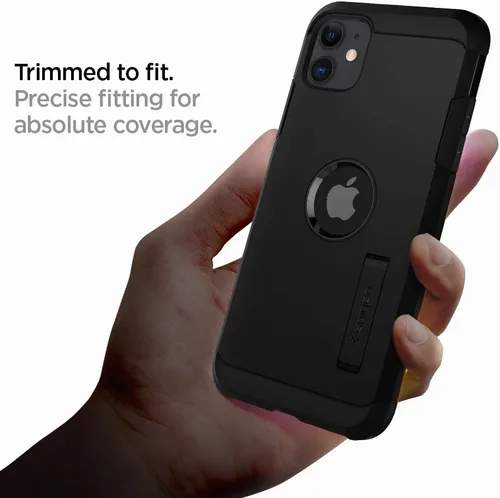 Vista 2 de Spigen Funda Tough Armor diseñada para Apple iPhone 11 (2019), color negro