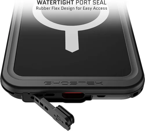 Vista 5 de Ghostek Nautical Slim - Funda impermeable para iPhone 15 Plus, protector de pantalla y protector de cámara integrados, compatible con accesorios