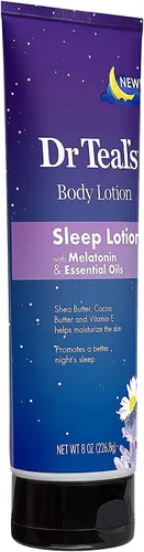 Vista 4 de Dr Teal's Set de regalo de loción espumosa para baño y cuerpo (paquete de 2, 42 onzas en total) – 34 onzas de baño espumoso de lavanda calmante
