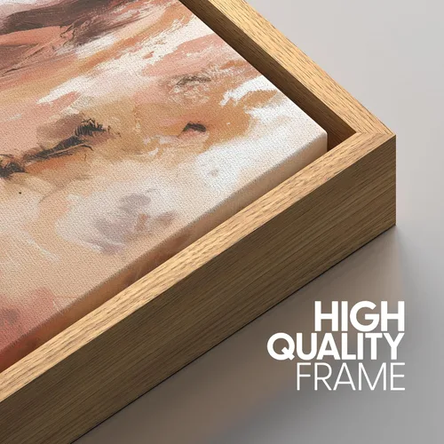 Vista 10 de SIGNWIN Lienzo enmarcado para pared, juego de arte pastel con cadena montañosa, bosque, niebla, naturaleza silvestre, ilustraciones modernas, arte