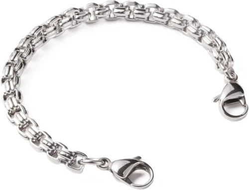 Vista 5 de LinnaLove Cadena intercambiable de acero inoxidable para pulseras de identificación de alerta médica para mujeres y hombres