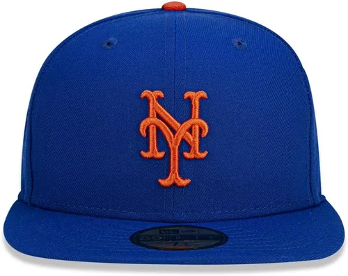 Vista 2 de Gorra New Era para hombres de los New York Yankees. Colección auténtica de gorras MLB 59Fifty, adulto, escarlata Real