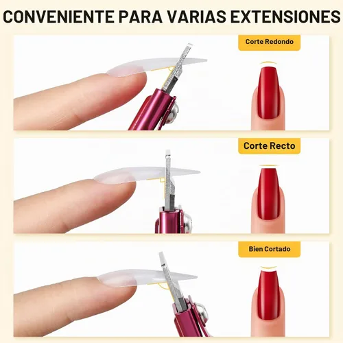 Vista 5 de BEZOX Sharp Blade - Cortaúñas acrílicas, cortadores de puntas de uñas profesionales y de alta precisión, cortador de uñas postizas para puntas